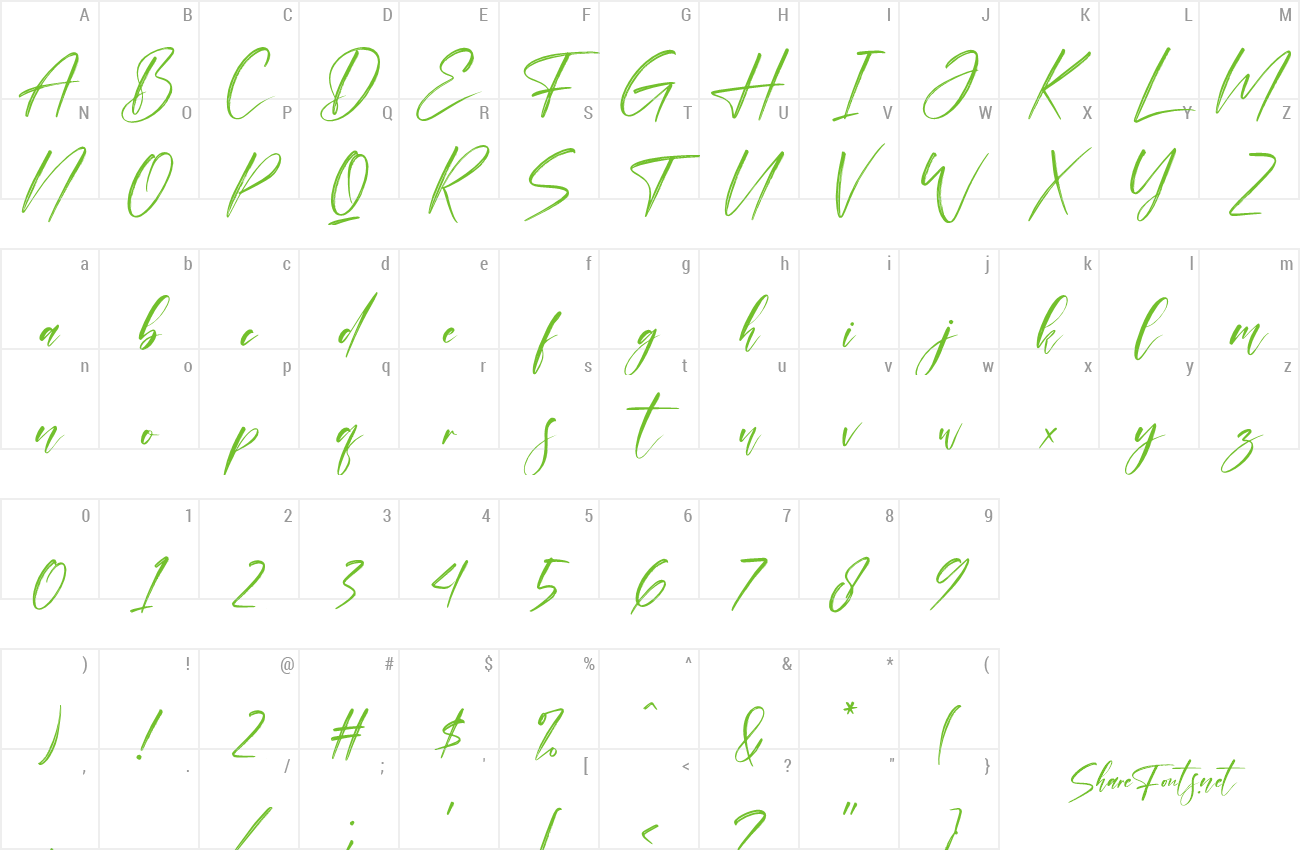 Font Orlando Smith preview